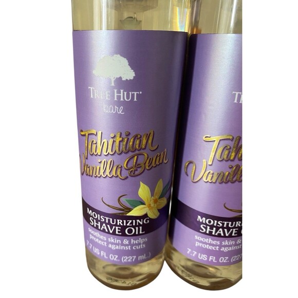 Tree Hut Tahitian Vanilla Bean Moisturizing Shave Oil 7.7oz Lot of 2 - Picture 3 of 4